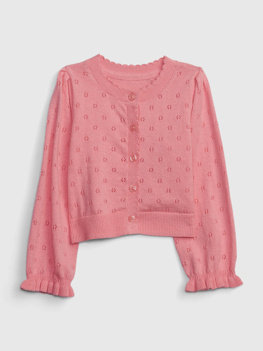 Toddler Pointelle Cardigan