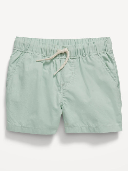 Unisex Cotton Poplin Pull-On Shorts for Baby