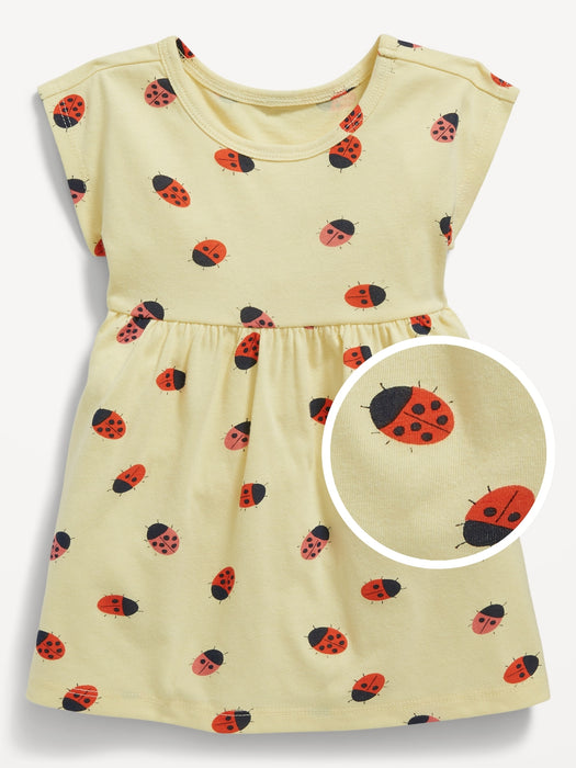 Printed Jersey-Knit Dolman-Sleeve Dress for Baby