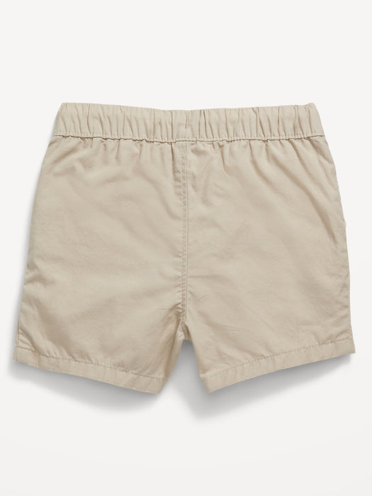 Unisex Cotton Poplin Pull-On Shorts for Baby