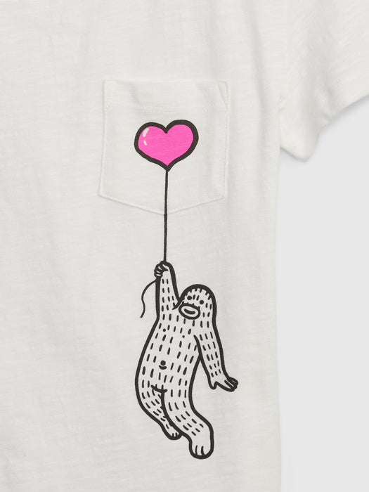 Gap &#215 Frank Ape Kids 100% Organic Cotton Pocket T-Shirt