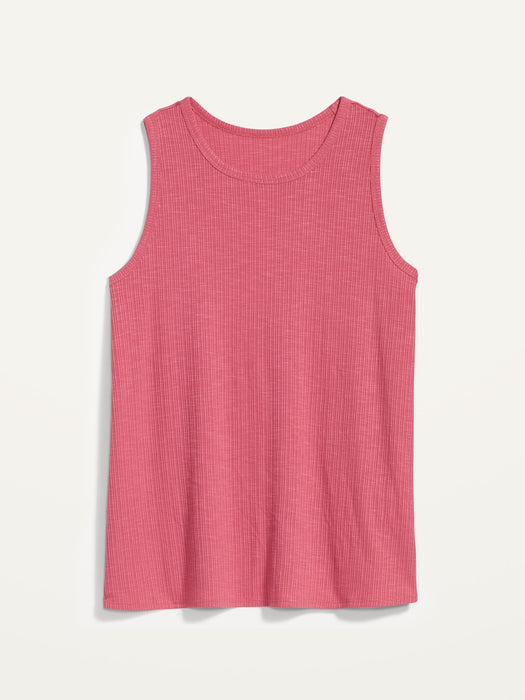 Luxe Rib-Knit Swing Tank Top for Women