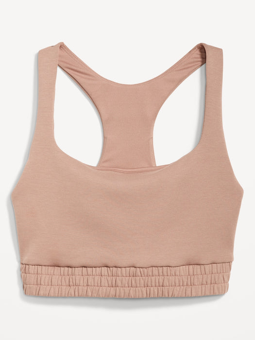 Light Support Dynamic Fleece Racerback Sports Bra for Women