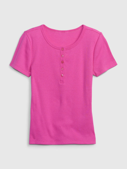 Kids Rib Henley T-Shirt