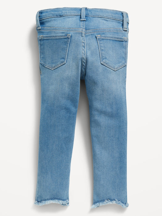 Unisex Rockstar 360° Stretch Frayed-Hem Jeggings for Toddler
