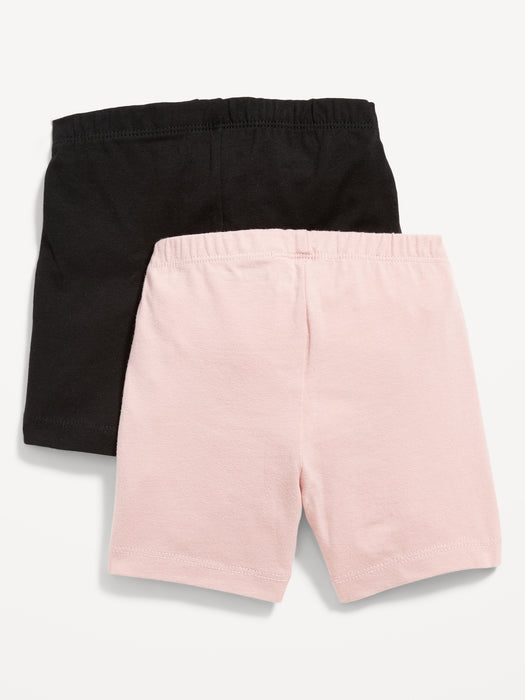 2-Pack Jersey-Knit Biker Shorts for Toddler Girls