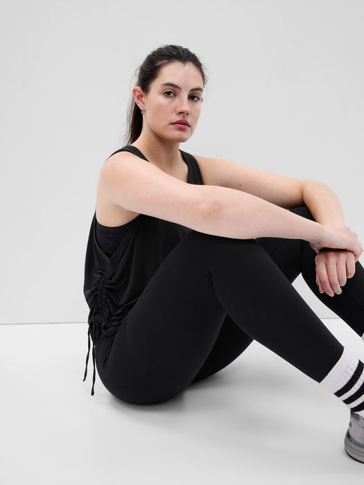 GapFit Breathe Cropped Cinch Tank Top