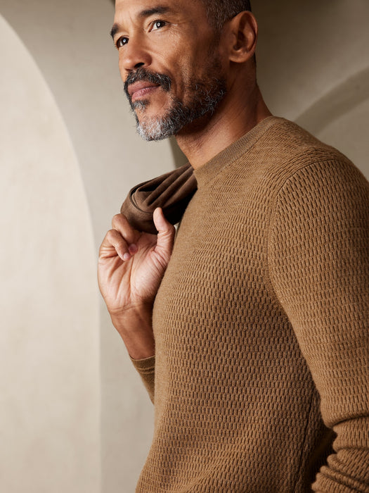 Sante Italian Merino Crew-Neck Sweater