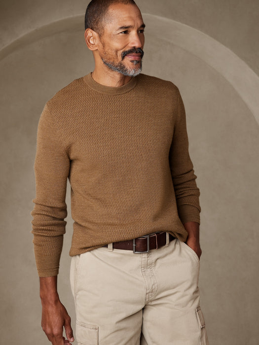 Sante Italian Merino Crew-Neck Sweater