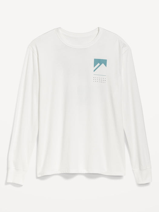 Soft-Washed Long-Sleeve Graphic T-Shirt for Men