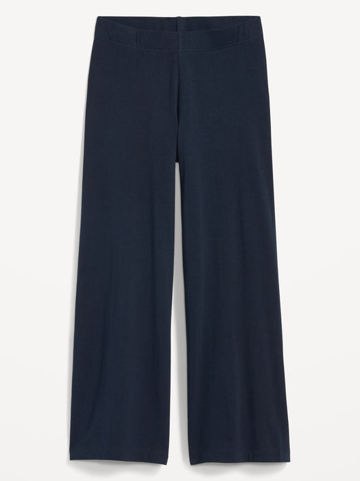 High-Waisted Cropped Wide-Leg Leggings for Women