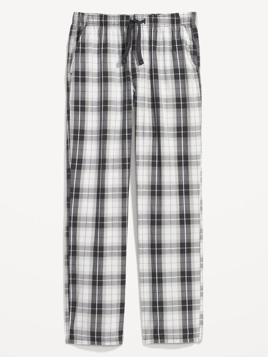 Printed Poplin Pajama Pants for Men