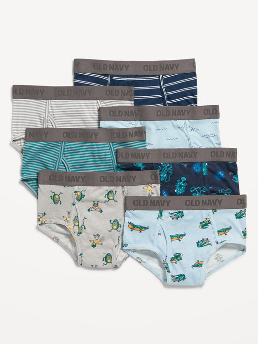 Printed Brief Underwear 7-Pack for Boys