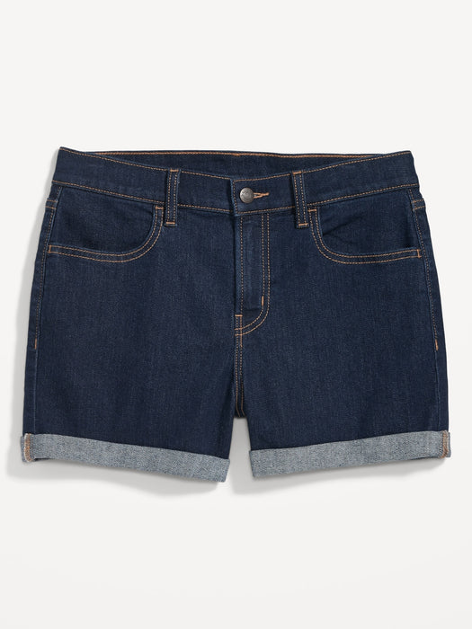 Mid-Rise Wow Jean Shorts for Women -- 3-inch inseam