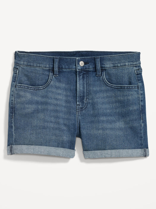 Mid-Rise Wow Jean Shorts for Women -- 3-inch inseam
