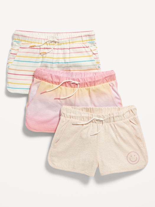 Dolphin-Hem Cheer Shorts 3-Pack for Girls