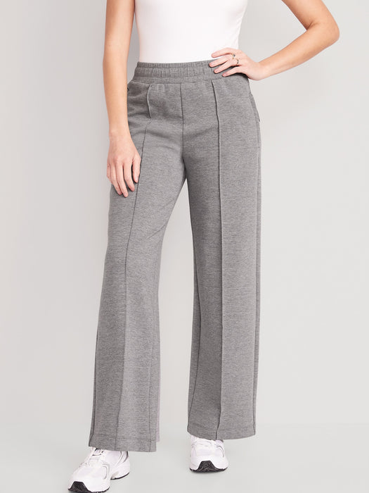 High-Waisted Dynamic Fleece Wide-Leg Pants for Women