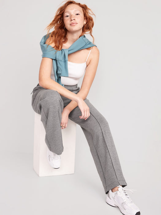 High-Waisted Dynamic Fleece Wide-Leg Pants for Women