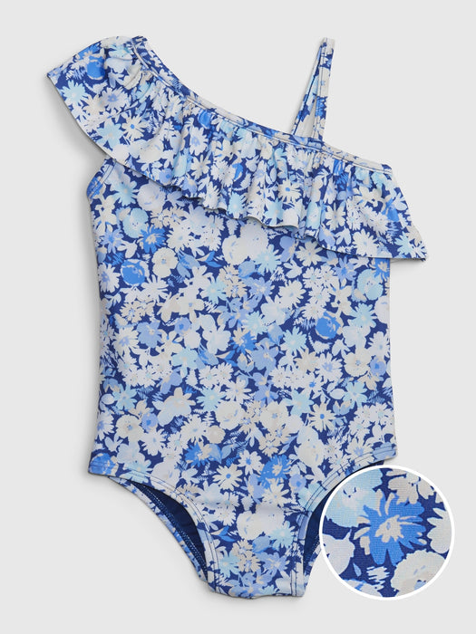 Toddler Recycled Asymmetric Swim One-Piece