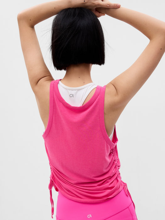 GapFit Breathe Cropped Cinch Tank Top