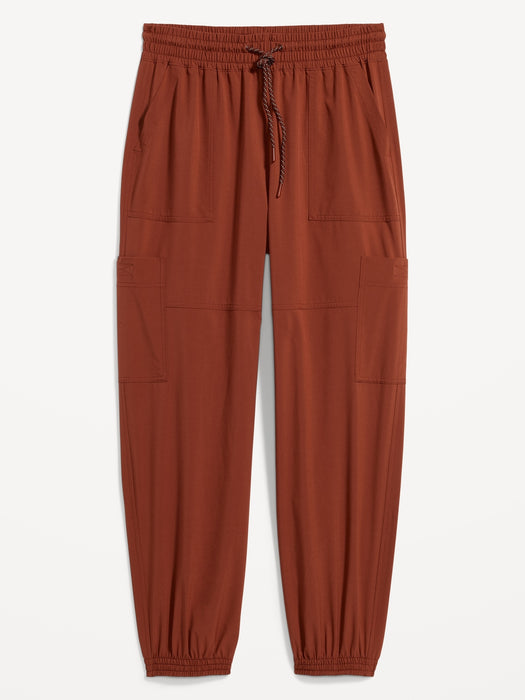 Extra High-Waisted StretchTech Cargo Jogger Pants for Women