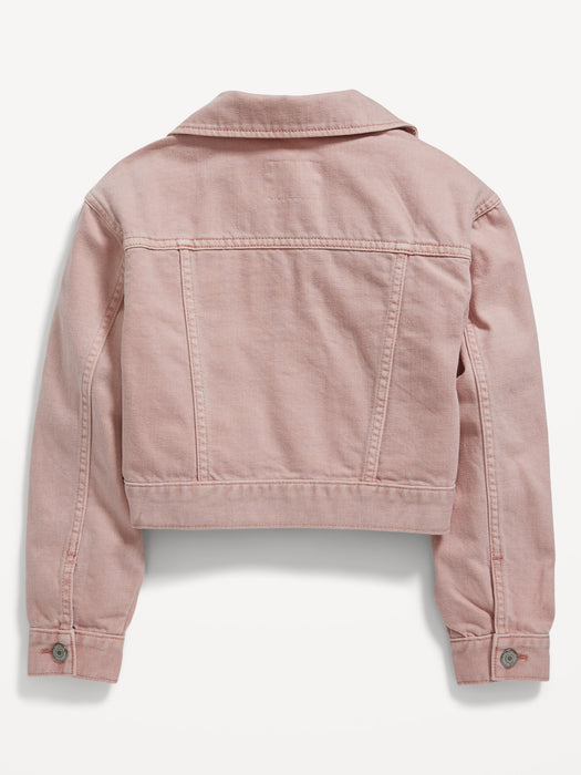 Cropped Jean Trucker Jacket for Girls