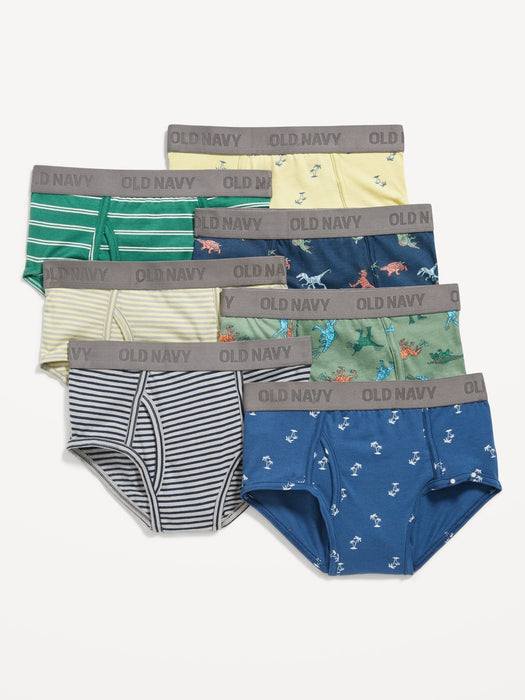 Printed Brief Underwear 7-Pack for Boys