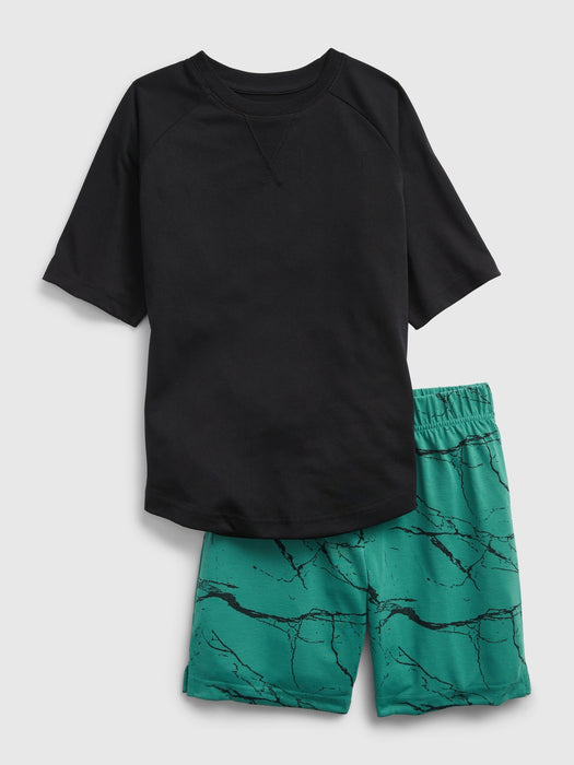 Kids 100% Recycled PJ Shorts Set