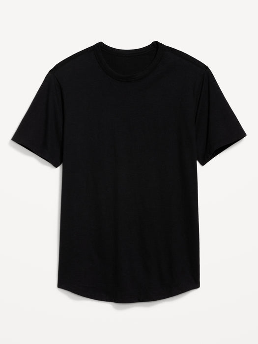 Soft-Washed Curved-Hem T-Shirt for Men