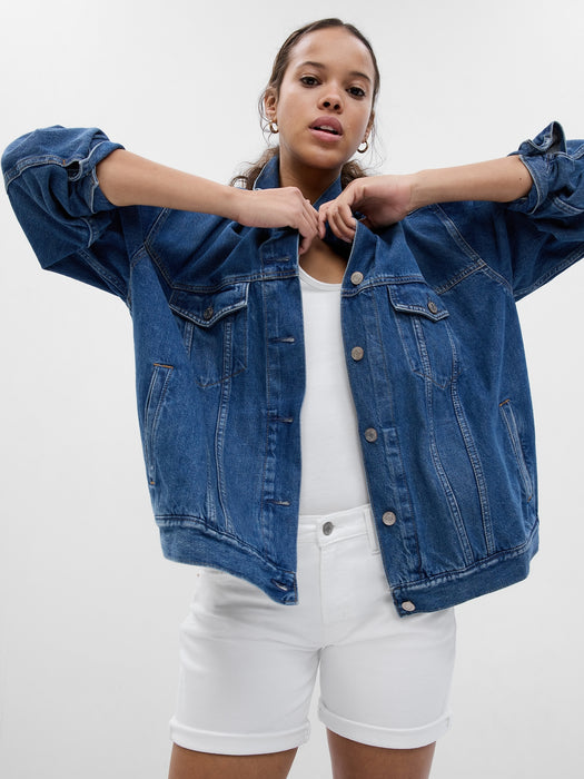 5” Mid Rise Girlfriend Denim Shorts