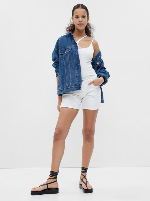 5” Mid Rise Girlfriend Denim Shorts