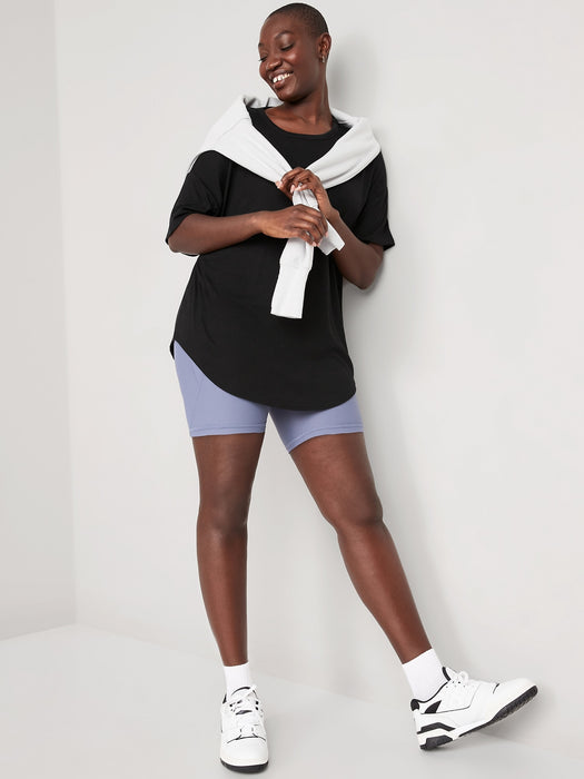 UltraLite Rib-Knit Tunic T-Shirt for Women