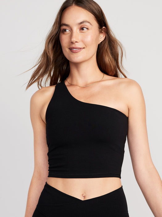 Light-Support PowerChill One-Shoulder Longline Sports Bra