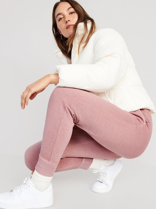 Mid-Rise Vintage Street Jogger Sweatpants for Women