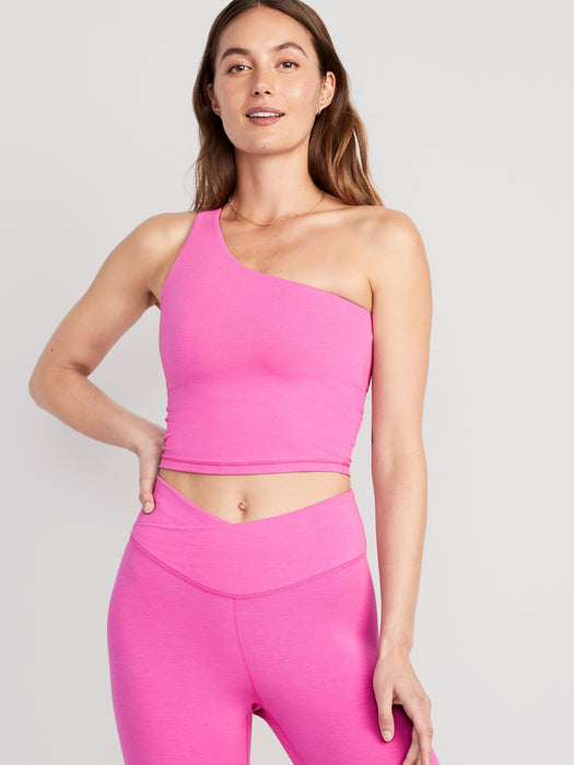 Light-Support PowerChill One-Shoulder Longline Sports Bra for Women