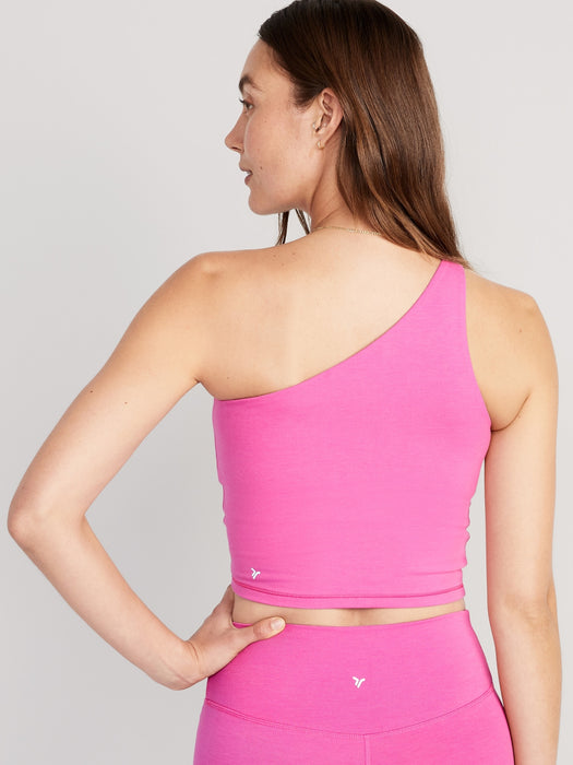 Light-Support PowerChill One-Shoulder Longline Sports Bra for Women