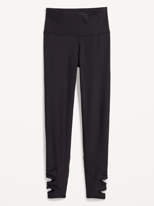 High-Waisted PowerSoft 7/8-Length Side-Cutout Leggings for Women