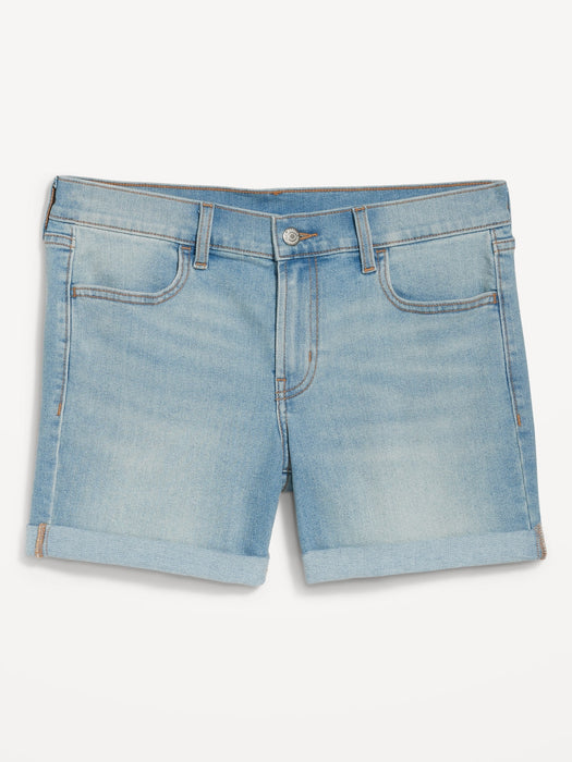 Mid-Rise Wow Jean Shorts for Women -- 5-inch inseam
