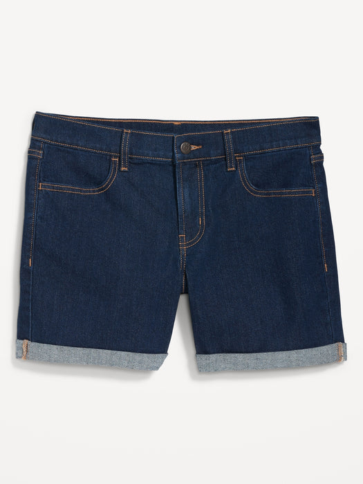 Mid-Rise Wow Jean Shorts for Women -- 5-inch inseam