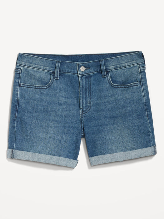 Mid-Rise Wow Jean Shorts for Women -- 5-inch inseam
