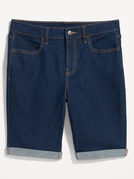 Mid-Rise Wow Jean Shorts for Women -- 9-inch inseam