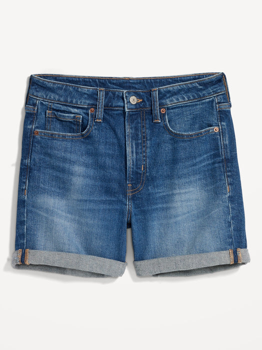 High-Waisted O.G. Straight Jean Shorts for Women -- 5-inch inseam
