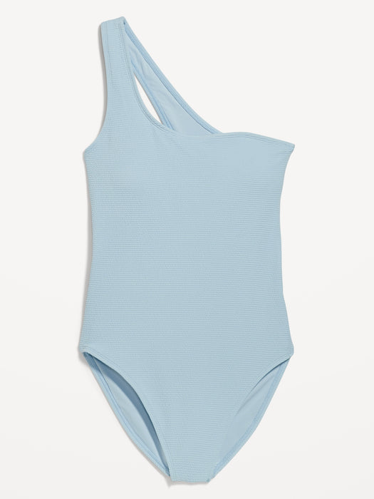 Pucker One-Shoulder One-Piece Swimsuit for Women