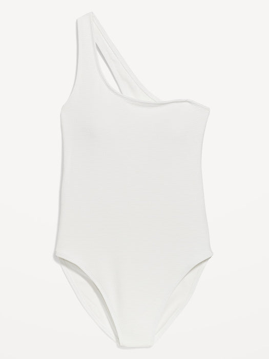 One-Shoulder Pucker Swimsuit for Women