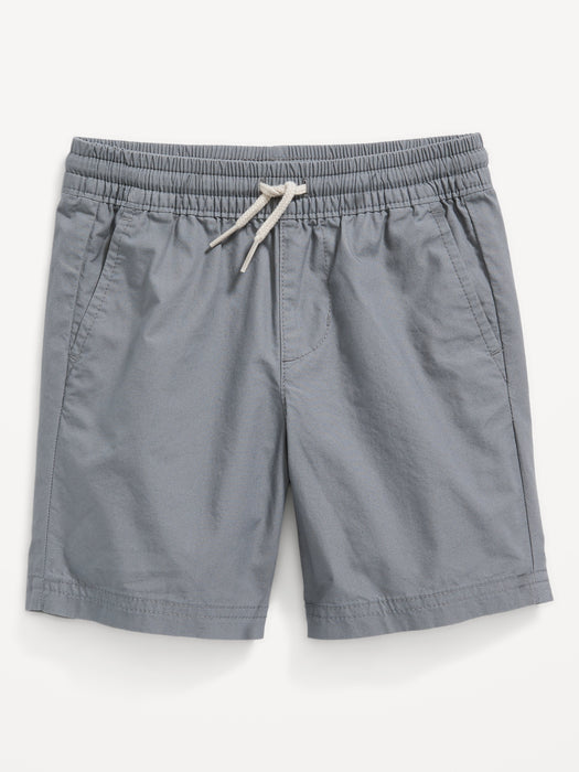 Functional-Drawstring Poplin Shorts for Toddler Boys