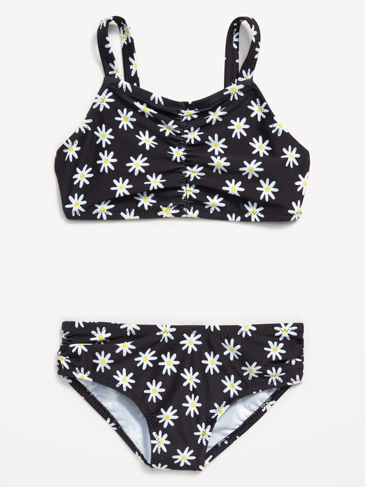 Printed Side-Ruched Bikini Swim Set for Toddler & Baby