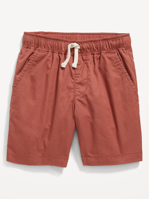 Twill Non-Stretch Jogger Shorts for Boys (Above Knee)