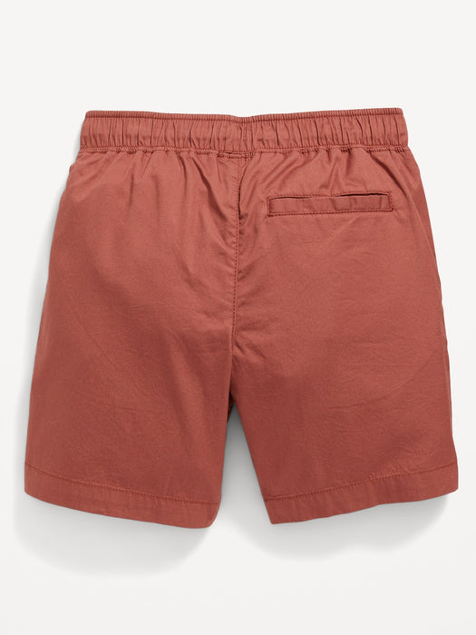 Twill Non-Stretch Jogger Shorts for Boys (Above Knee)