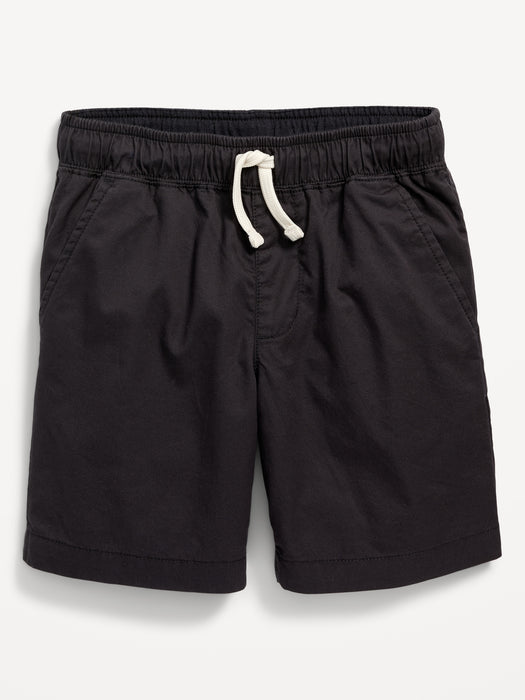 Twill Non-Stretch Jogger Shorts for Boys (Above Knee)