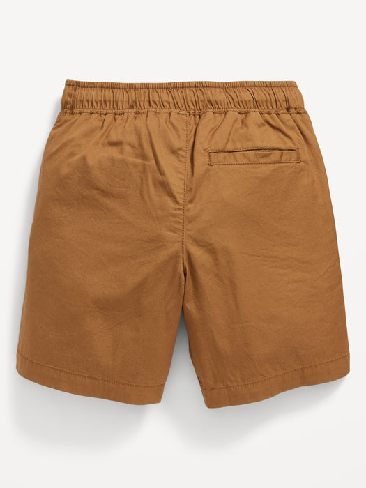 Twill Non-Stretch Jogger Shorts for Boys (Above Knee)